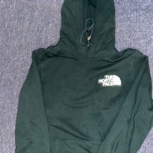 Northface hoodie.. dark green